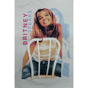 Britney Spears T Shirt Womens XXL White Baby One More Time Concert Tour